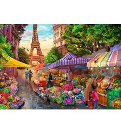 Puzzle Trefl Marché Aux Fleurs, Paris 1000 pièces